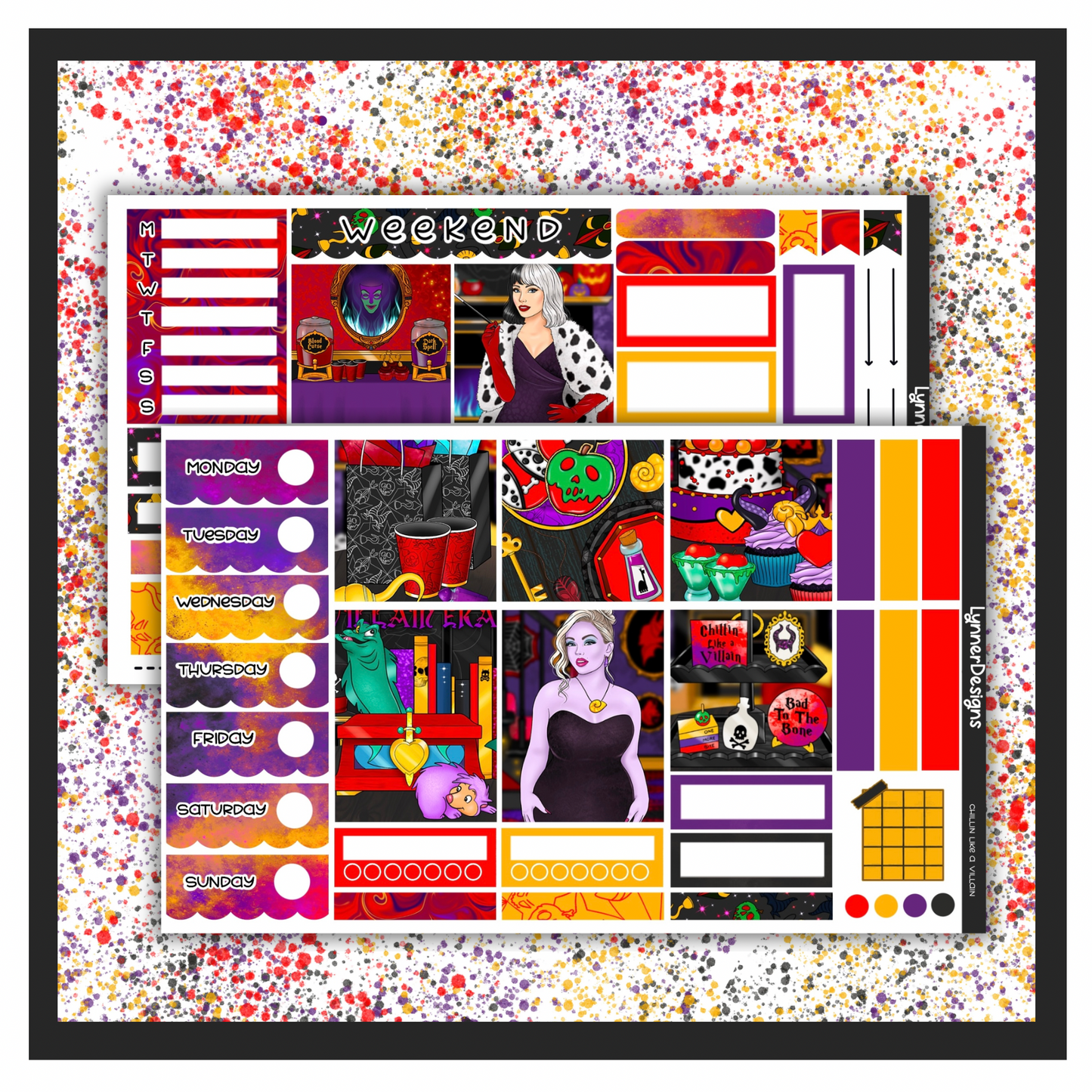 Chillin Like a Villain- Hobonichi Cousin Weekly Kit