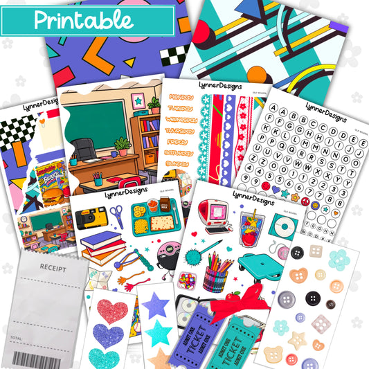 Printable - Old School Journaling / Junk Journal Kit