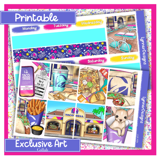 Printable - Live Mas - Vertical Weekly Kit