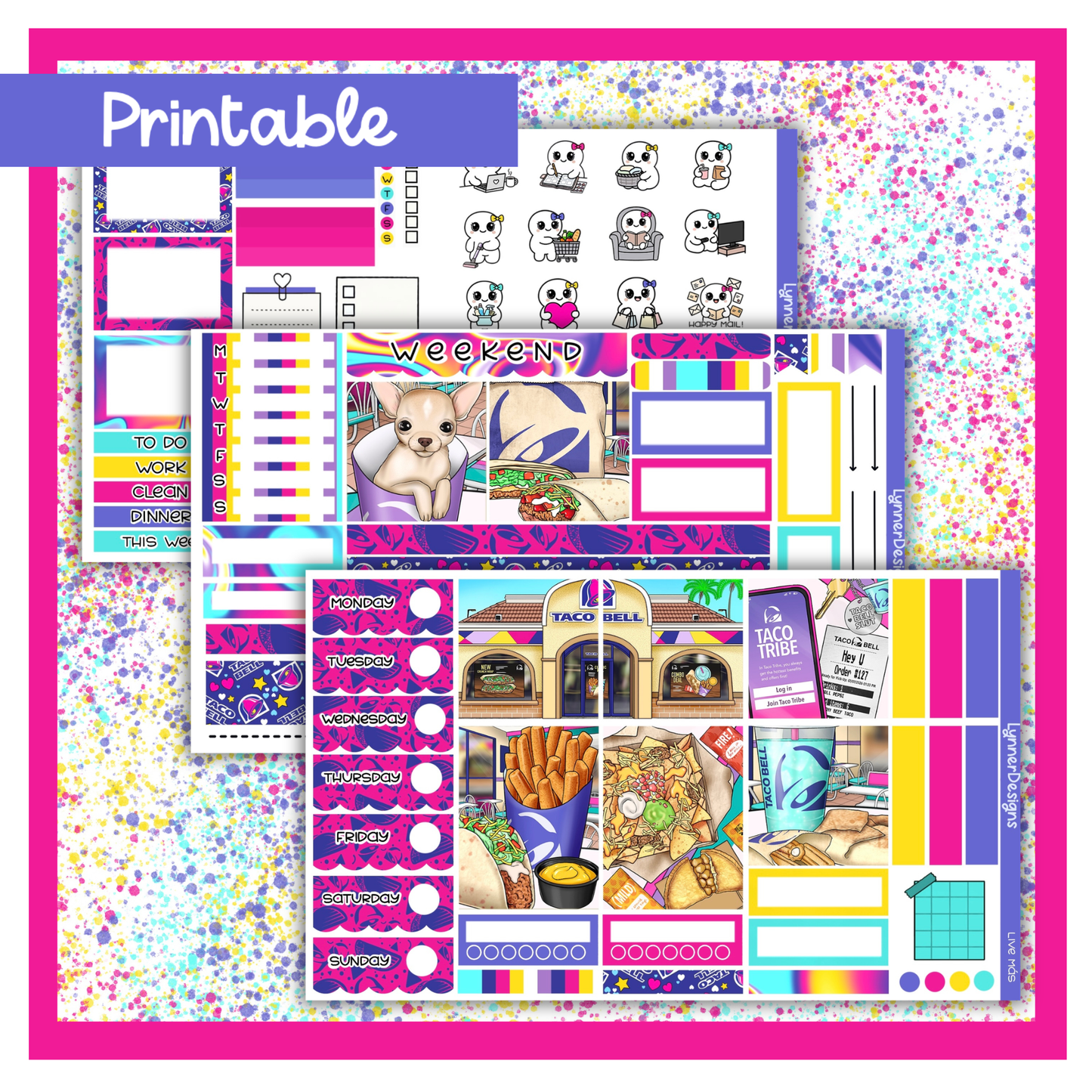 Printable - Live Mas Hobonichi Cousin Weekly Kit