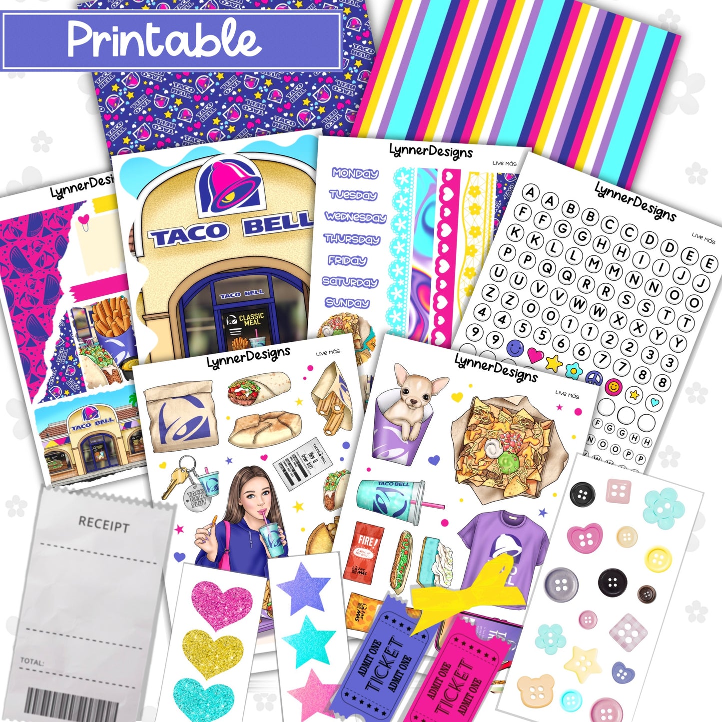 Printable - Live Mas Journaling / Junk Journal Kit