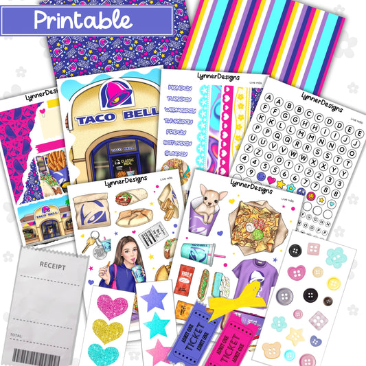 Printable - Live Mas Journaling / Junk Journal Kit