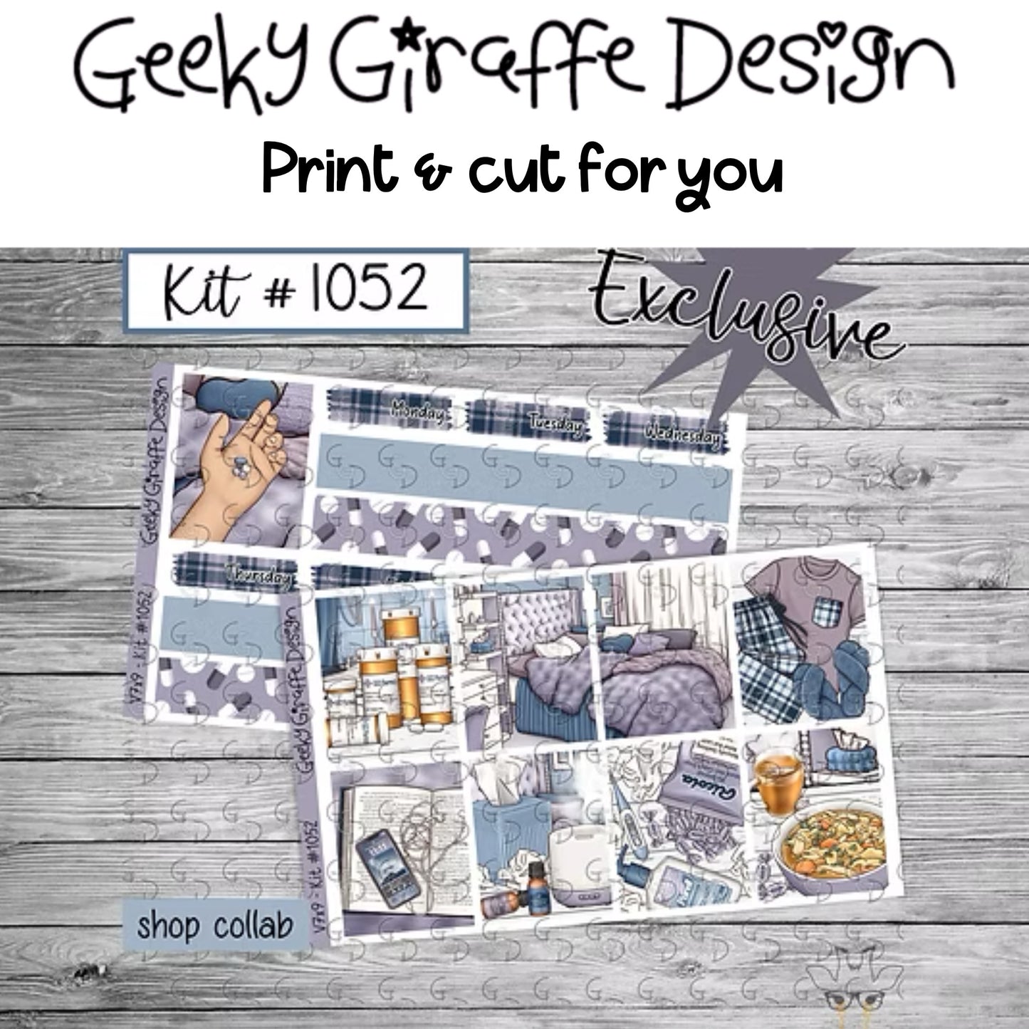Geeky Giraffe Design kit 1052 - MUST buy printable from her shop first