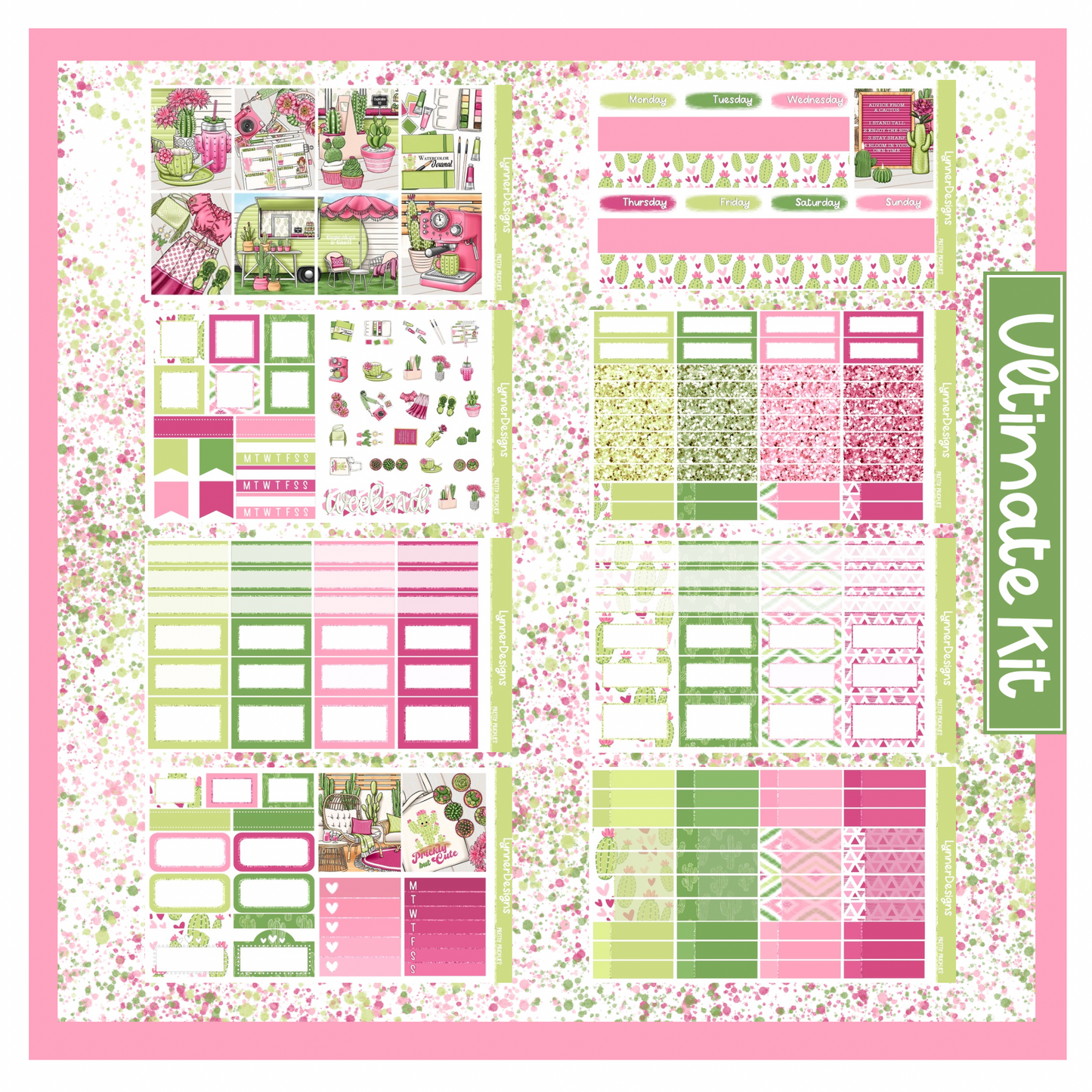 Printable - Pretty Pricklies Weekly Kit