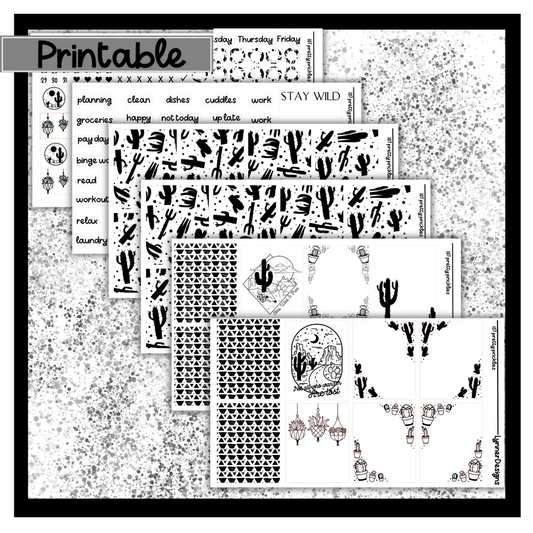 Printable - 107 Pretty Pricklies Foil Pack