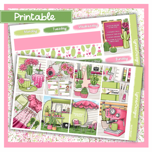 Printable - Pretty Pricklies Weekly Kit