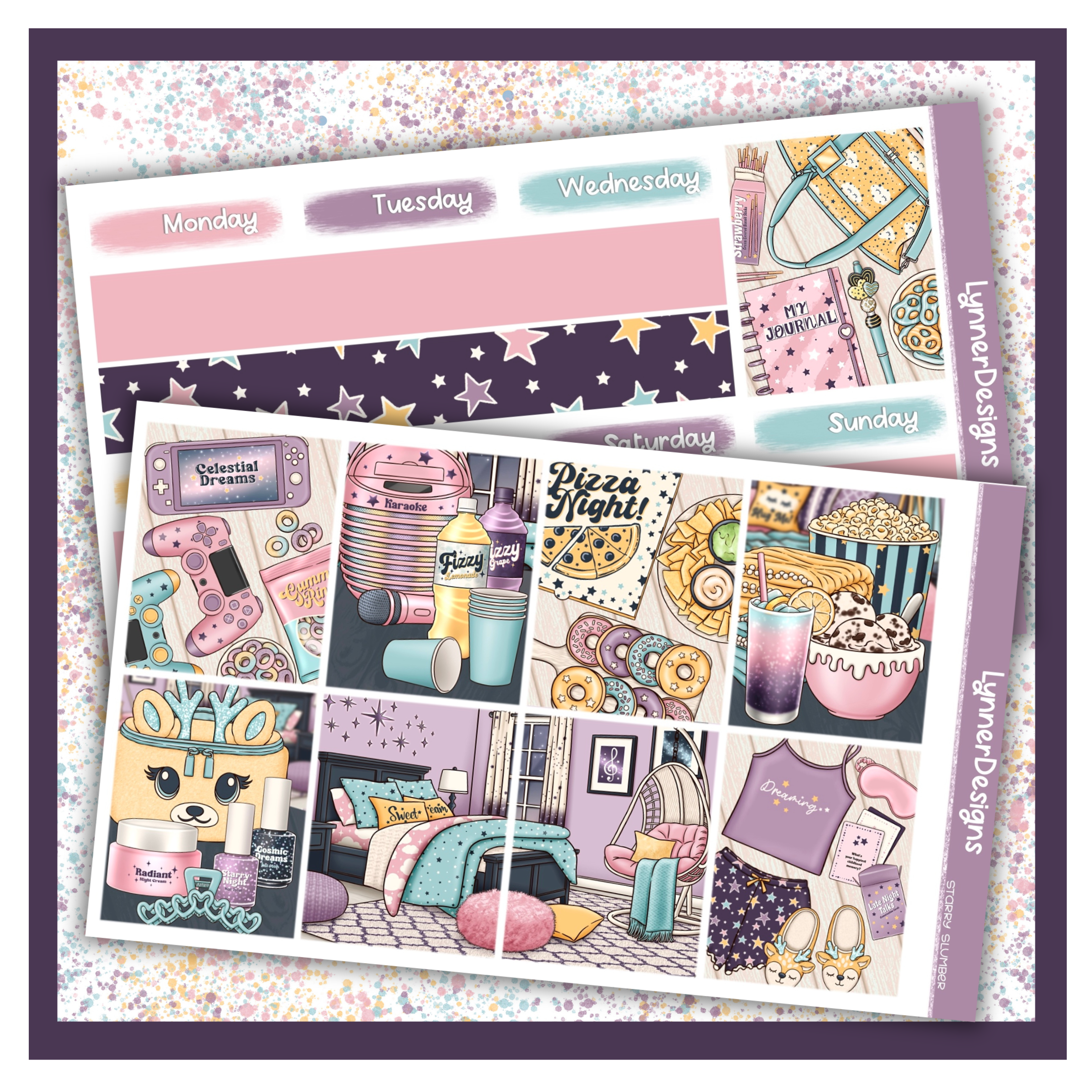 Starry Slumber- Vertical Weekly Kit – LynnerDesigns