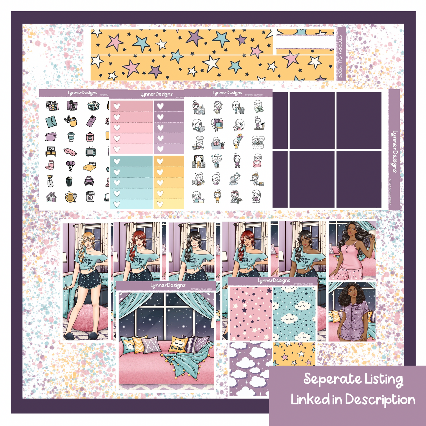Starry Slumber- Vertical Weekly Kit