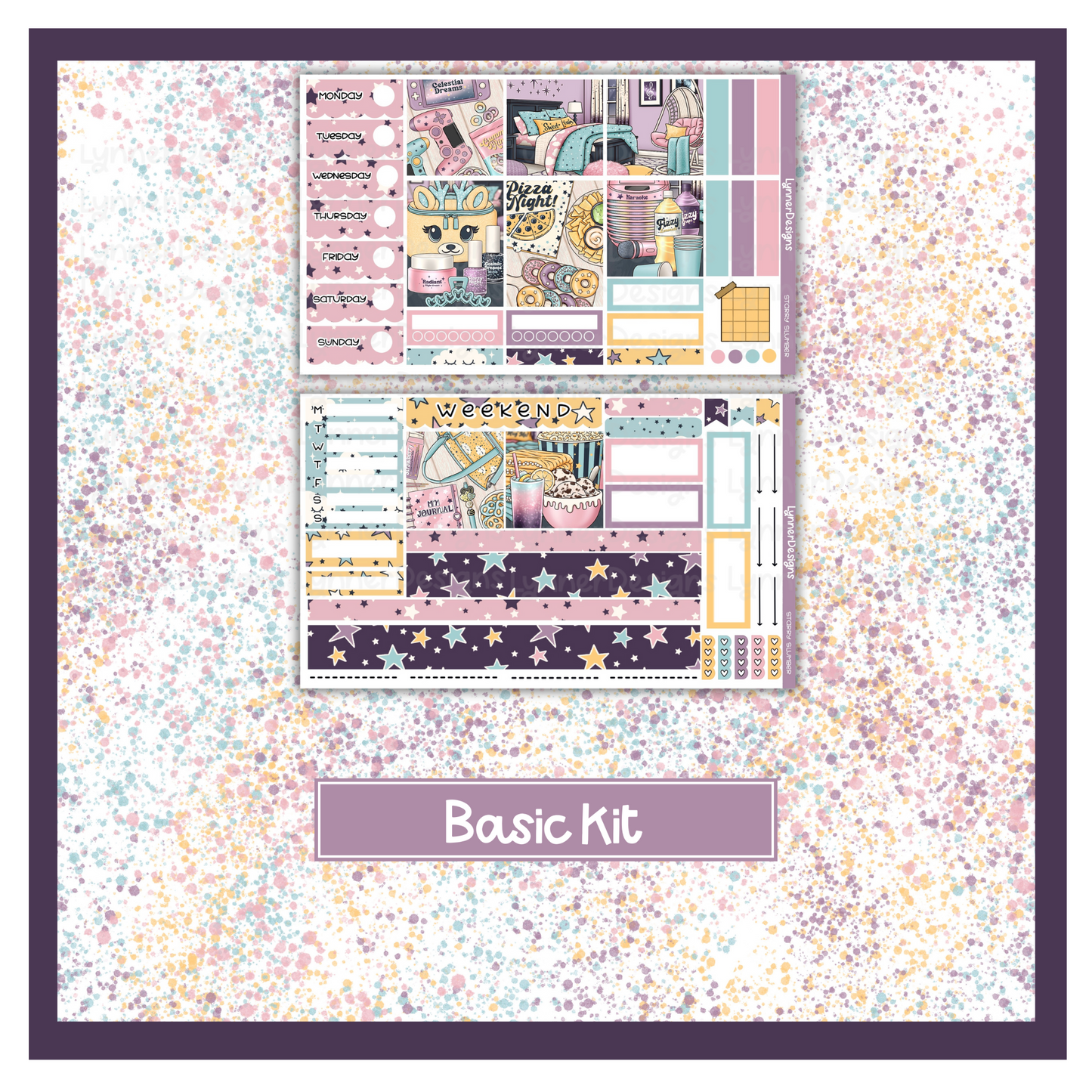 Starry Slumber - Hobonichi Cousin Weekly Kit