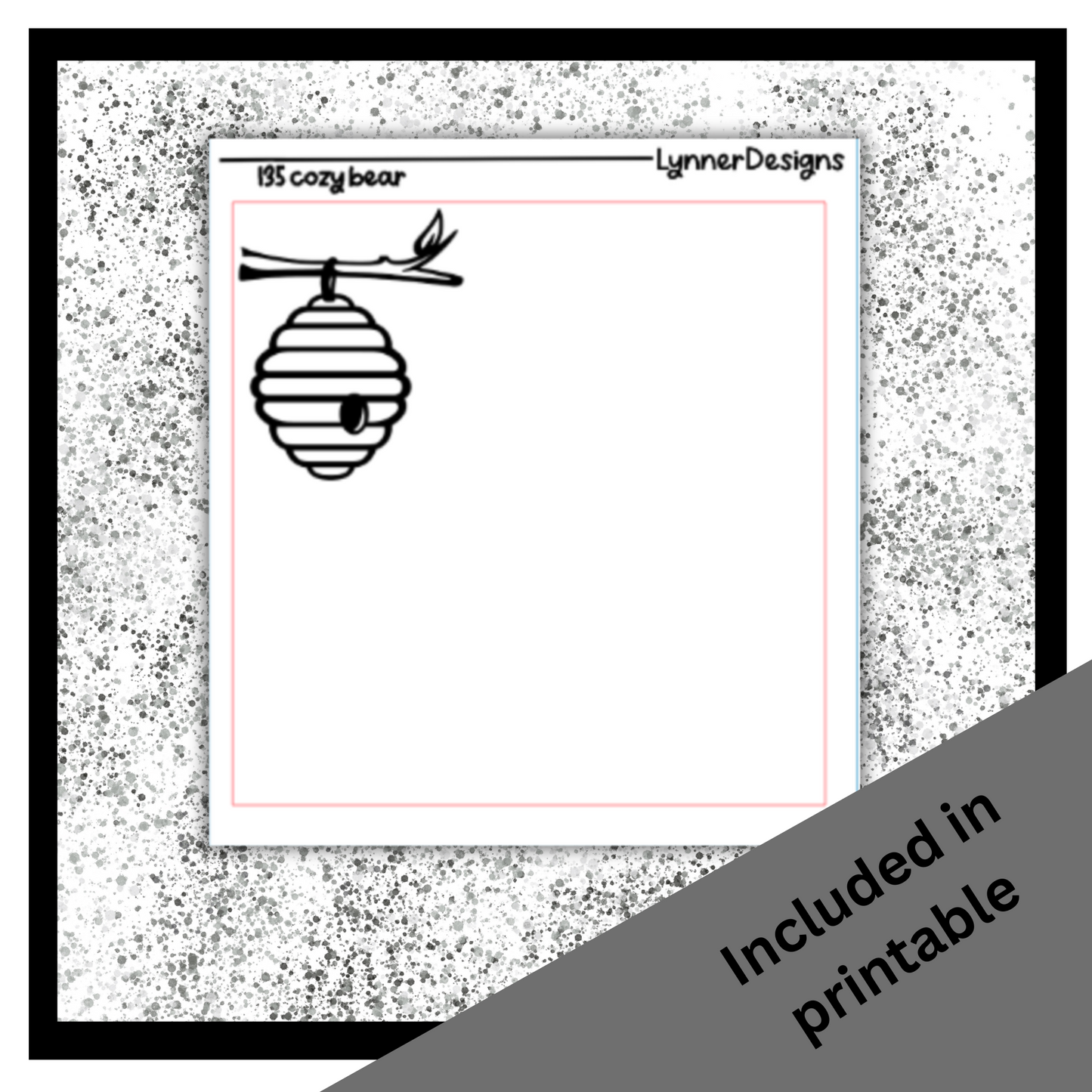 Printable - 135 Cozy Bear Foil Pack