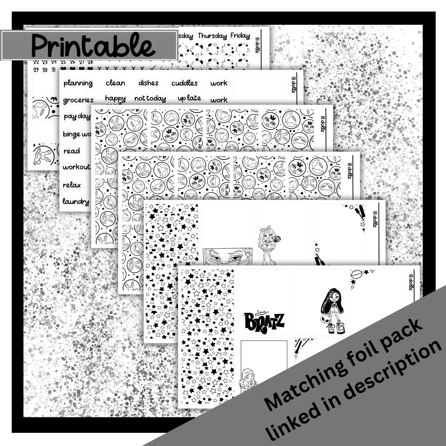 Printable - Dolls Weekly Kit