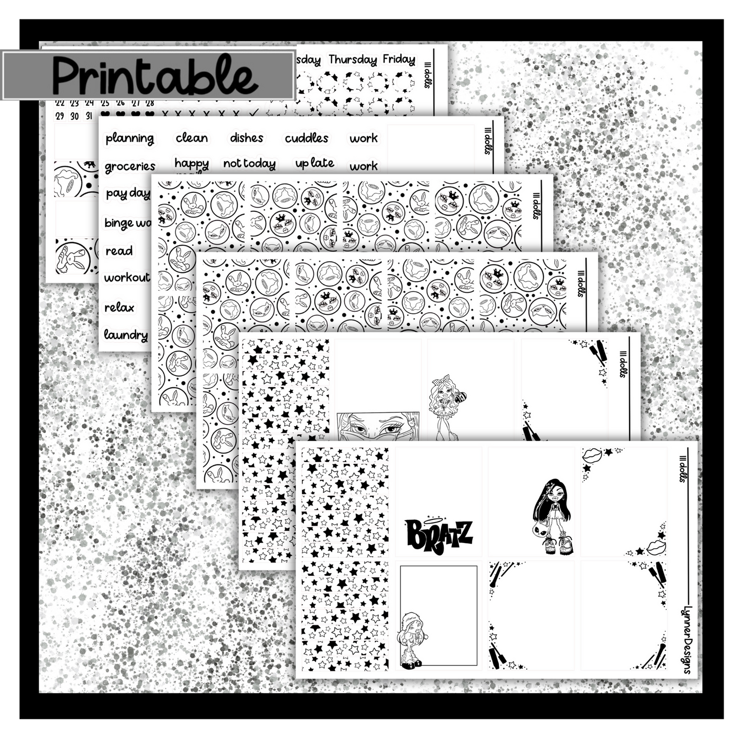 Printable - 111 Dolls Foil Pack