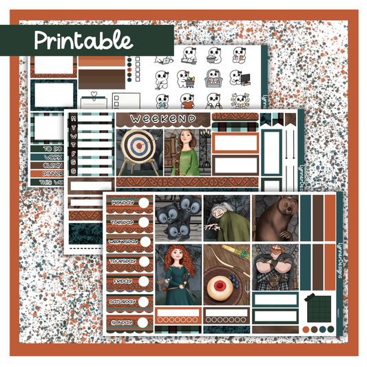 Printable - Merida Hobonichi Cousin Weekly Kit
