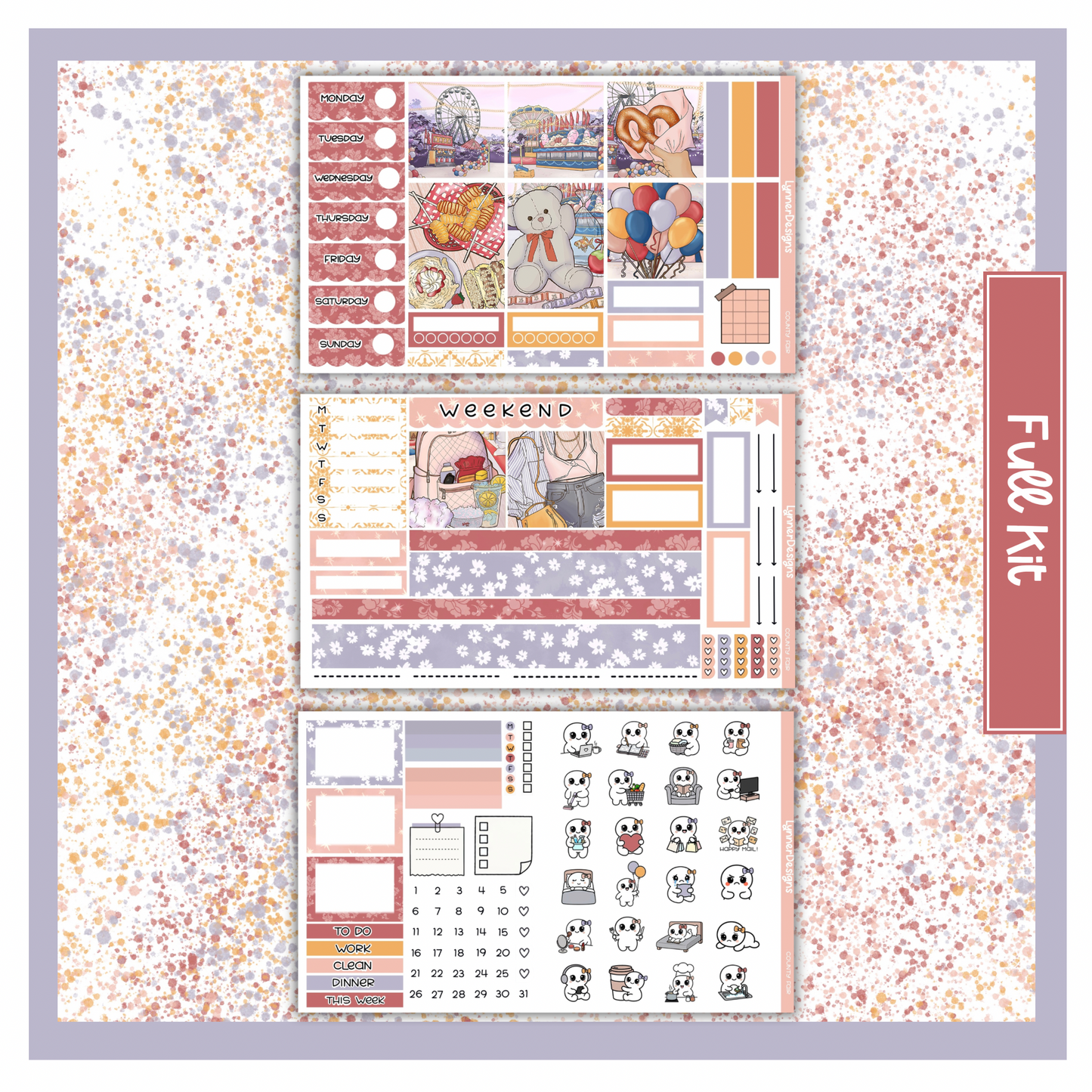 Printable - County Fair Hobonichi Cousin Weekly Kit