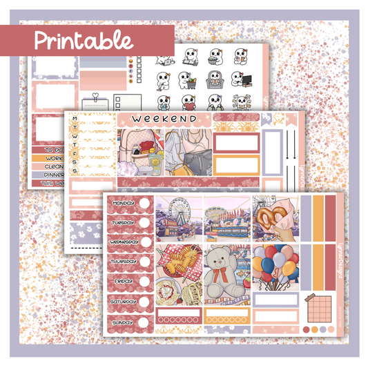 Printable - County Fair Hobonichi Cousin Weekly Kit