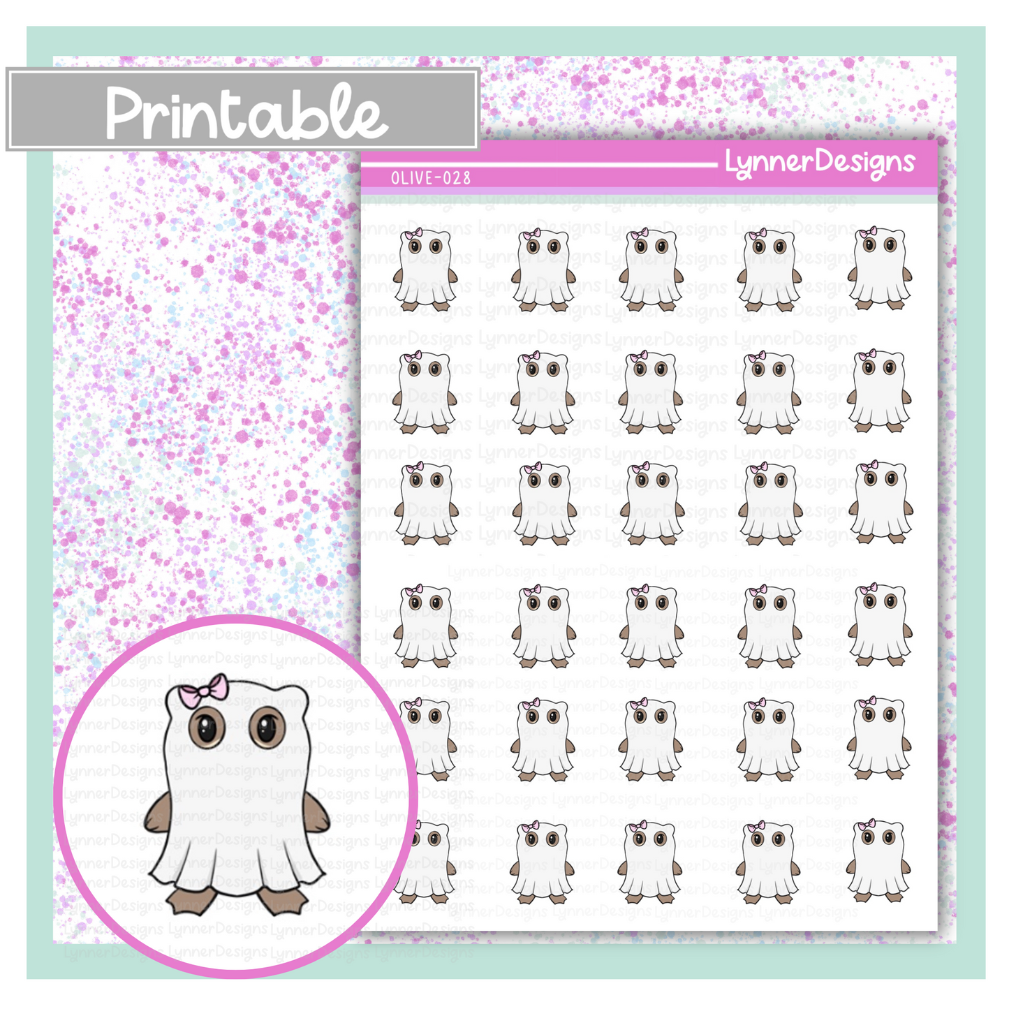 Printable - Olive 028 - Ghost