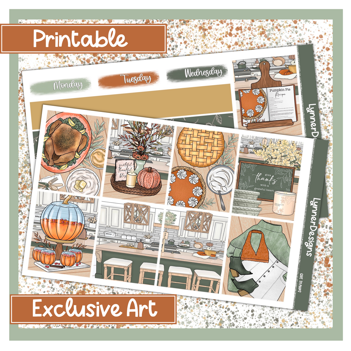 Printable - Give Thanks Weekly Kit