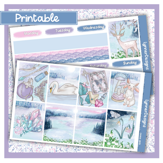 Printable - Ethereal Winter Weekly Kit