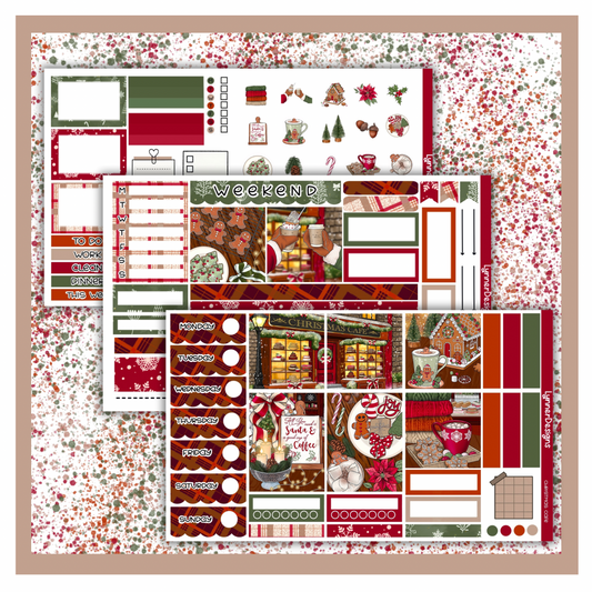 Christmas Cafe - Hobonichi Cousin Weekly Kit