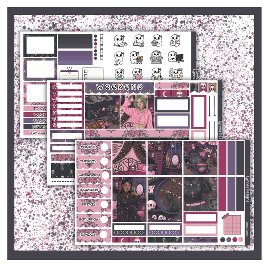 Girly Goth - Hobonichi Cousin Weekly Kit