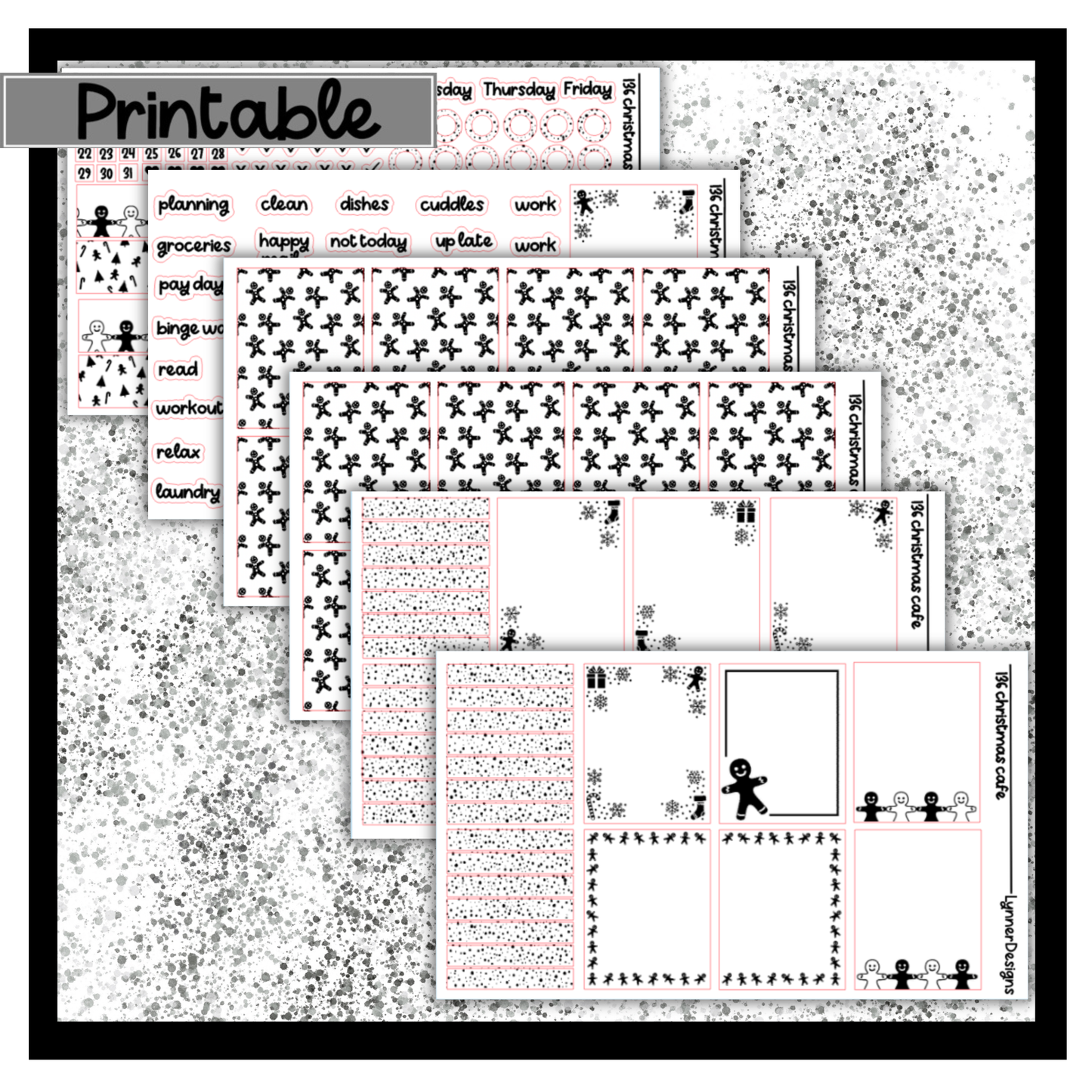 Printable - 136 Christmas Cafe Foil Pack