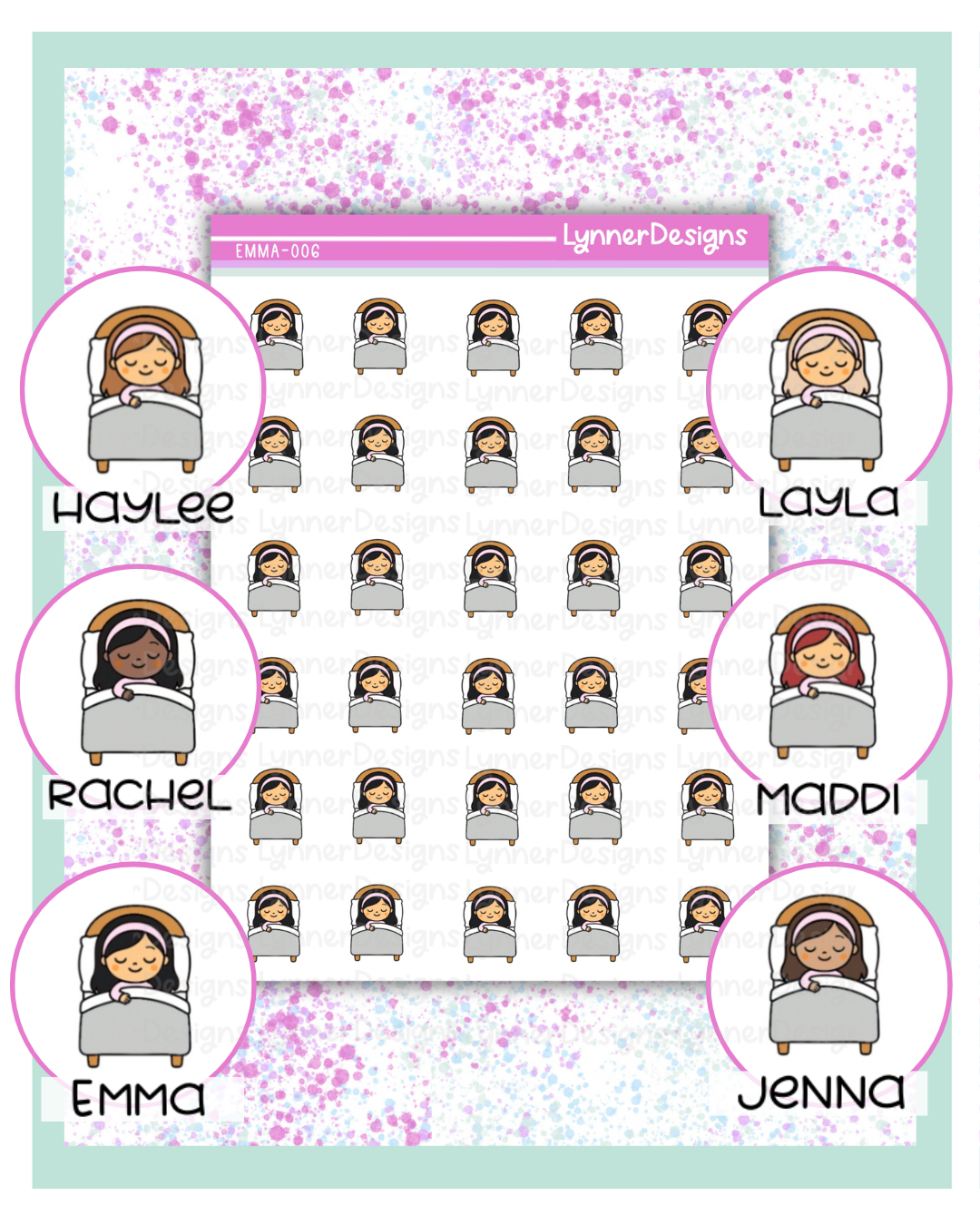 006 Girl Character - Sleeping