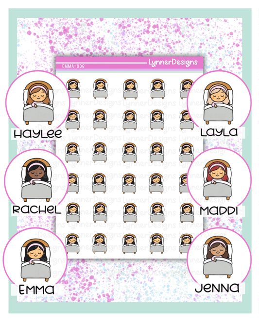 006 Girl Character - Sleeping