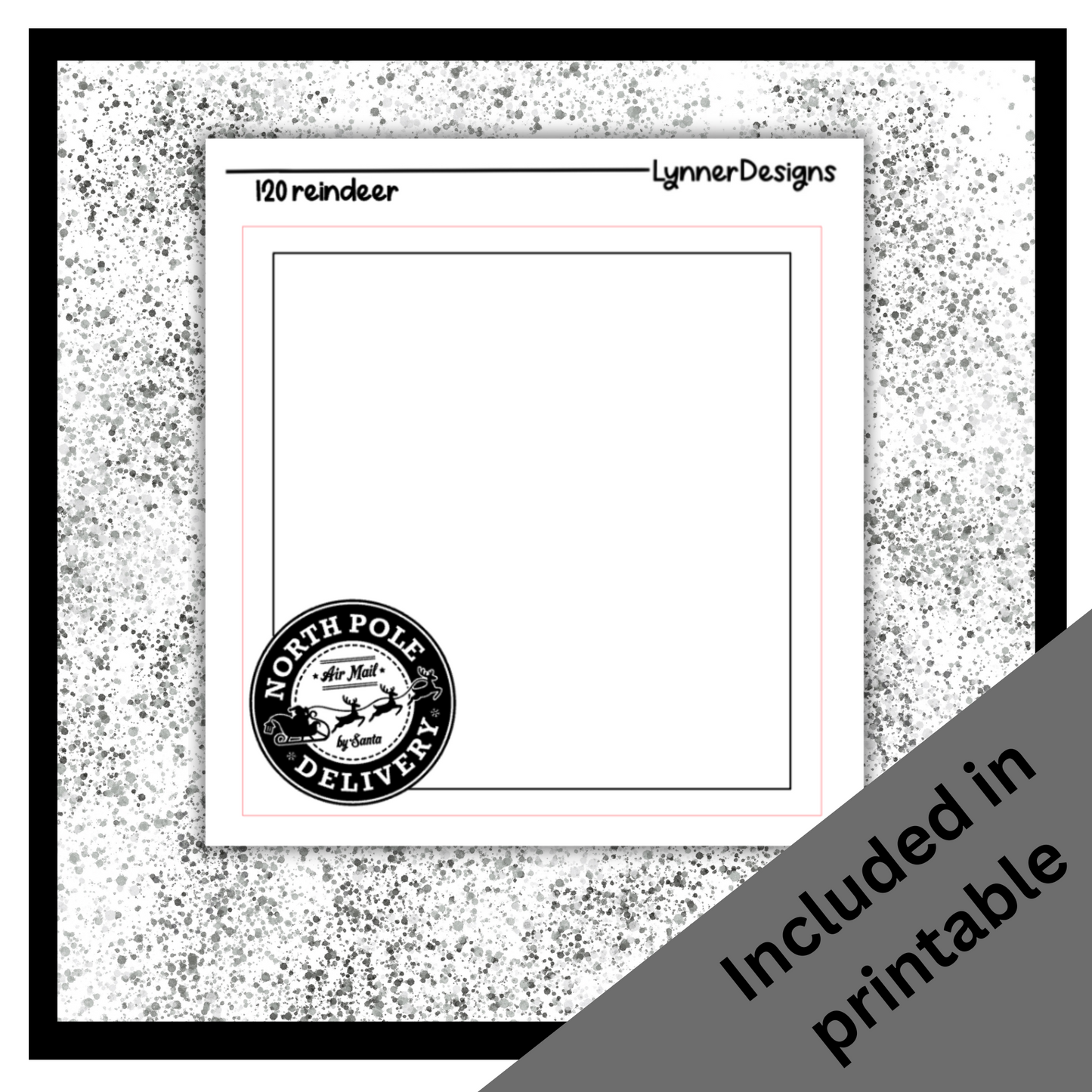 Printable - 120 Reindeer Foil Pack