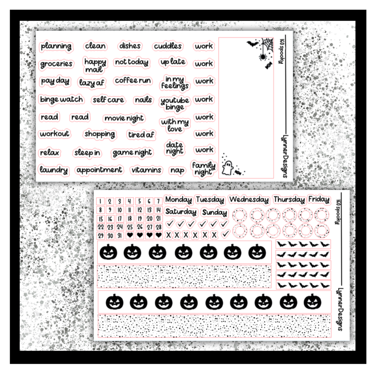 Printable - 160 Spooky Foil Pack