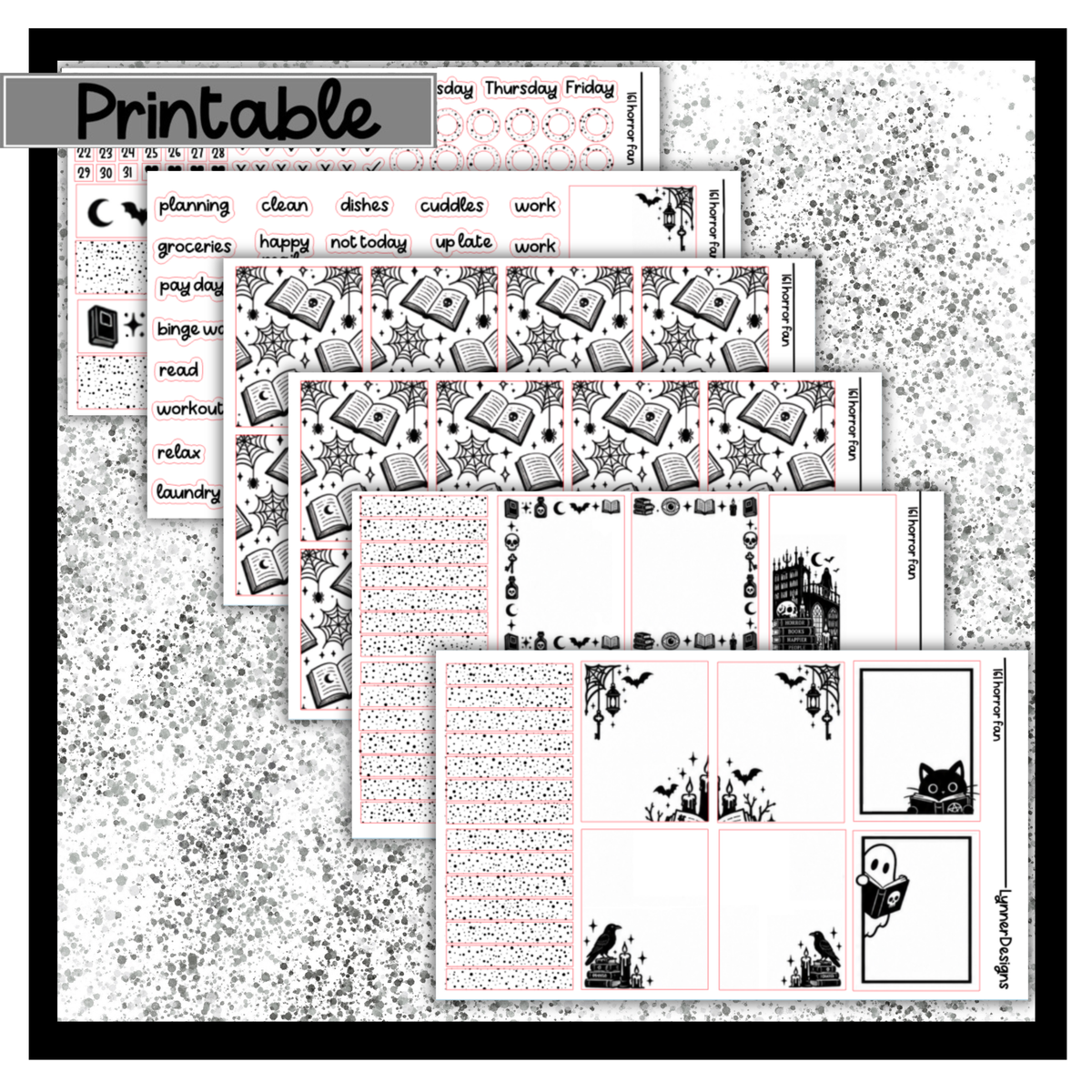 Printable - 161 Horror Fan Foil Pack
