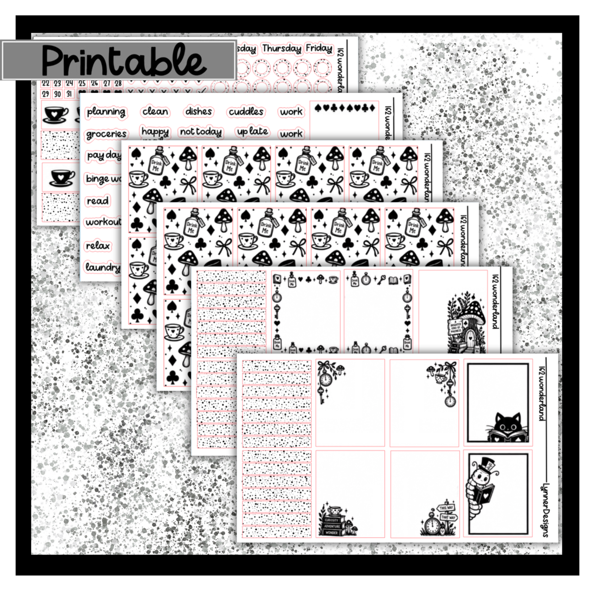 Printable - 162 Wonderland Foil Pack