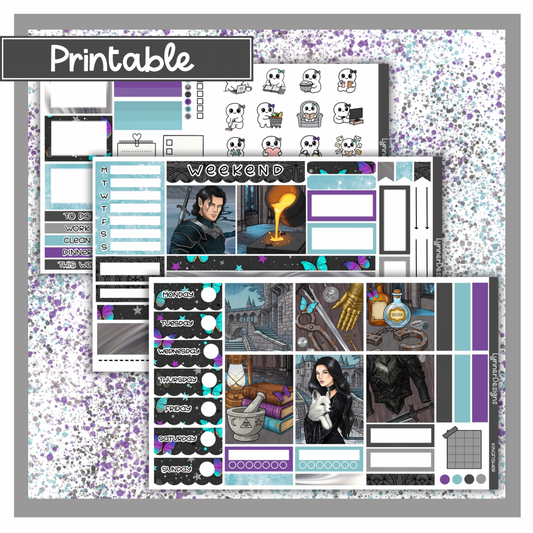 Printable - Kingfisher Hobonichi Cousin Weekly Kit