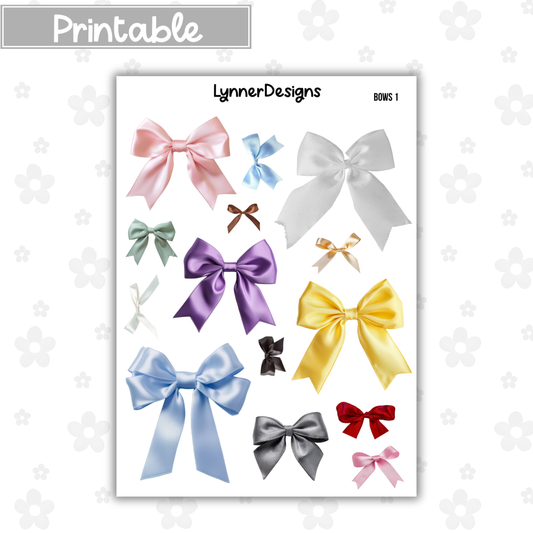 Printable - Bows 1