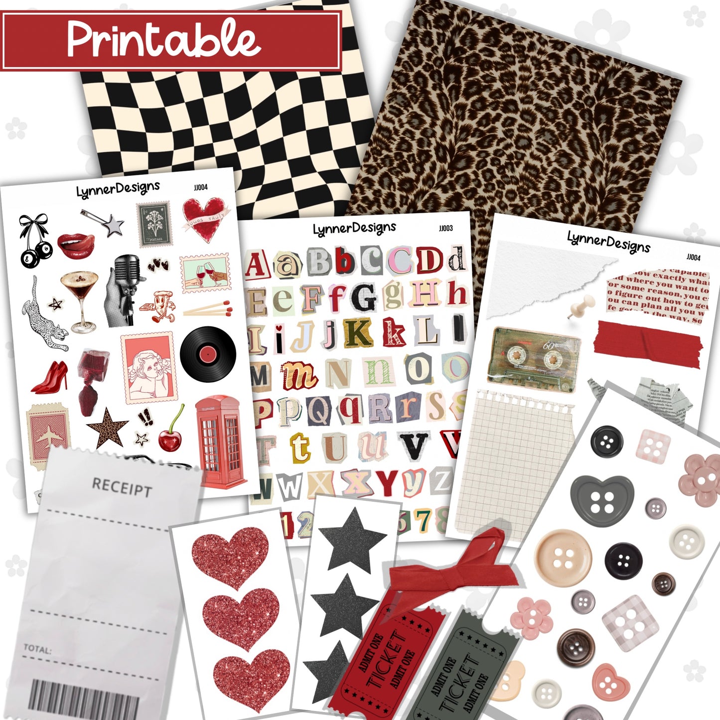 Printable - JJ004 Junk Journal Kit
