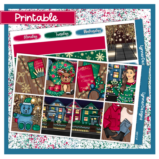 Printable - Xmas Lights (Light it Up) Weekly Kit