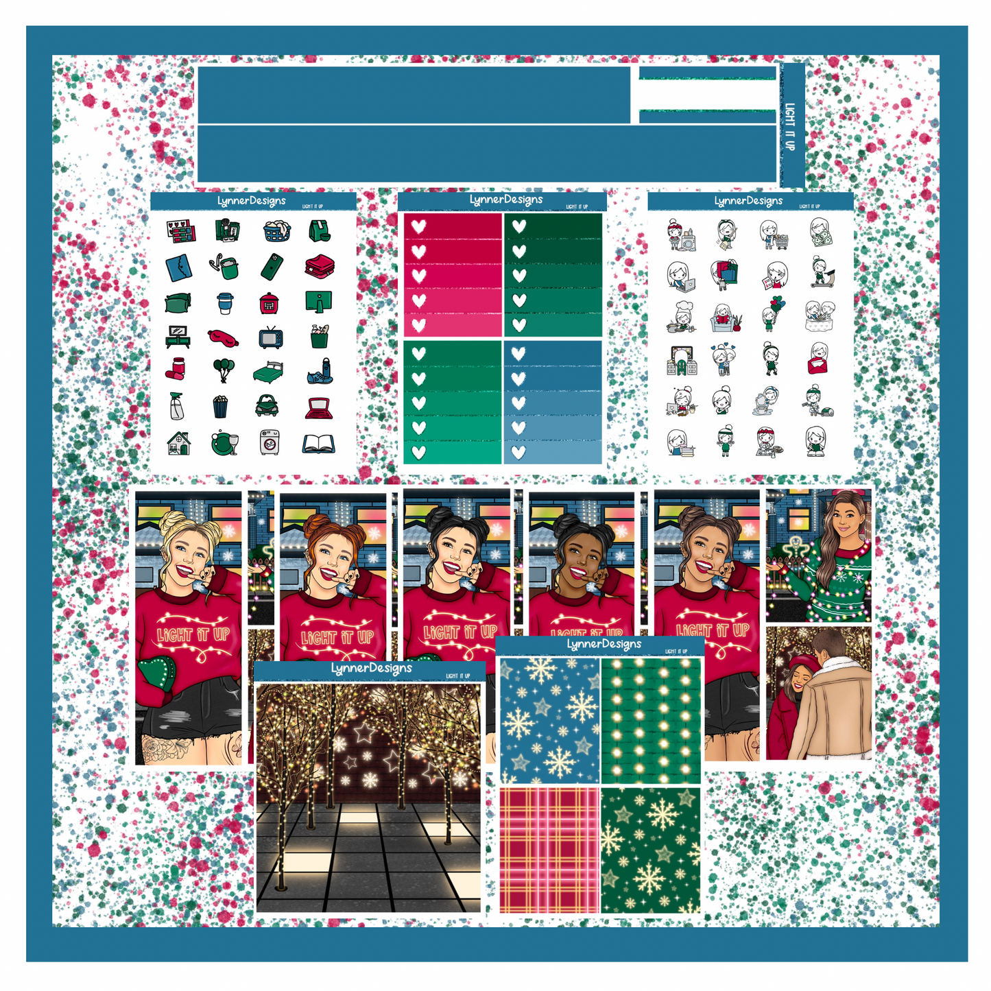 Printable - Xmas Lights (Light it Up) Weekly Kit