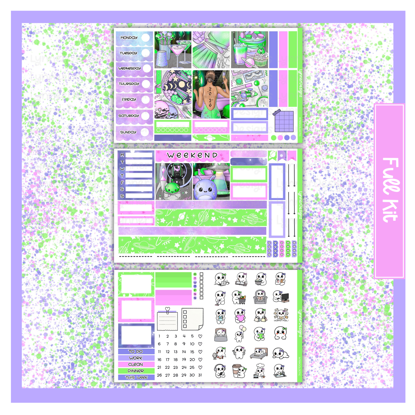 Intergalactic - Hobonichi Cousin Weekly Kit