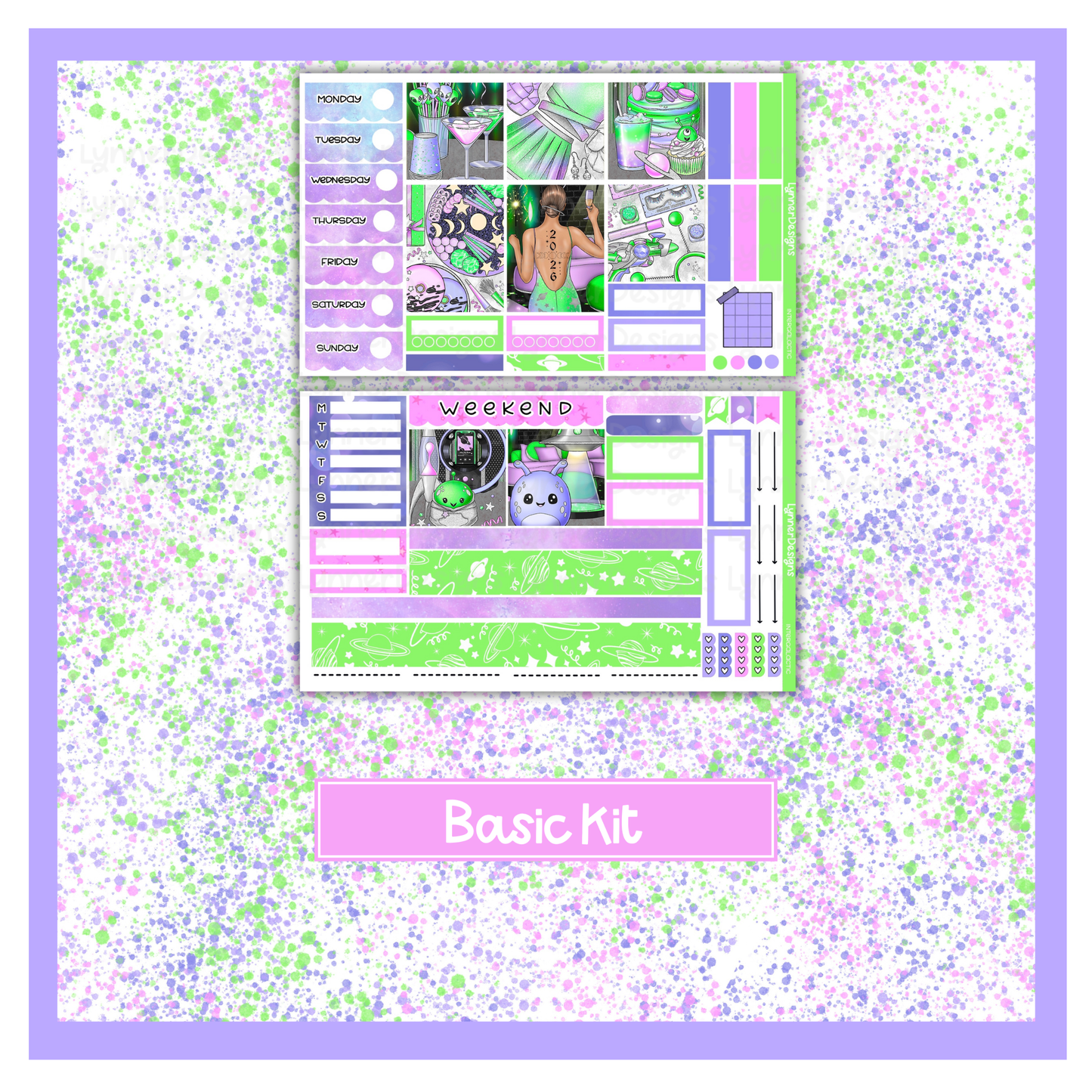 Intergalactic - Hobonichi Cousin Weekly Kit