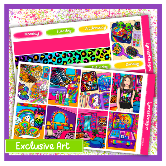 90’s Era - Vertical Weekly Kit