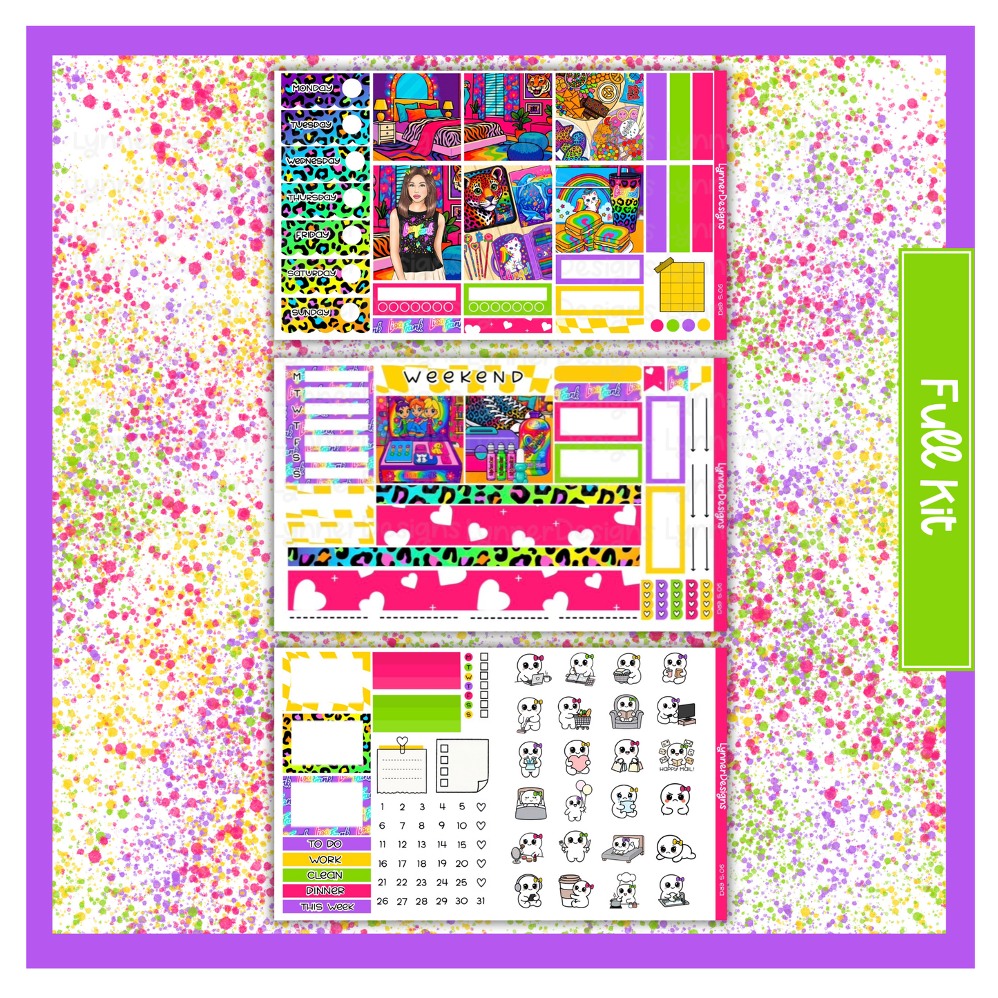 90’s Era - Hobonichi Cousin Weekly Kit