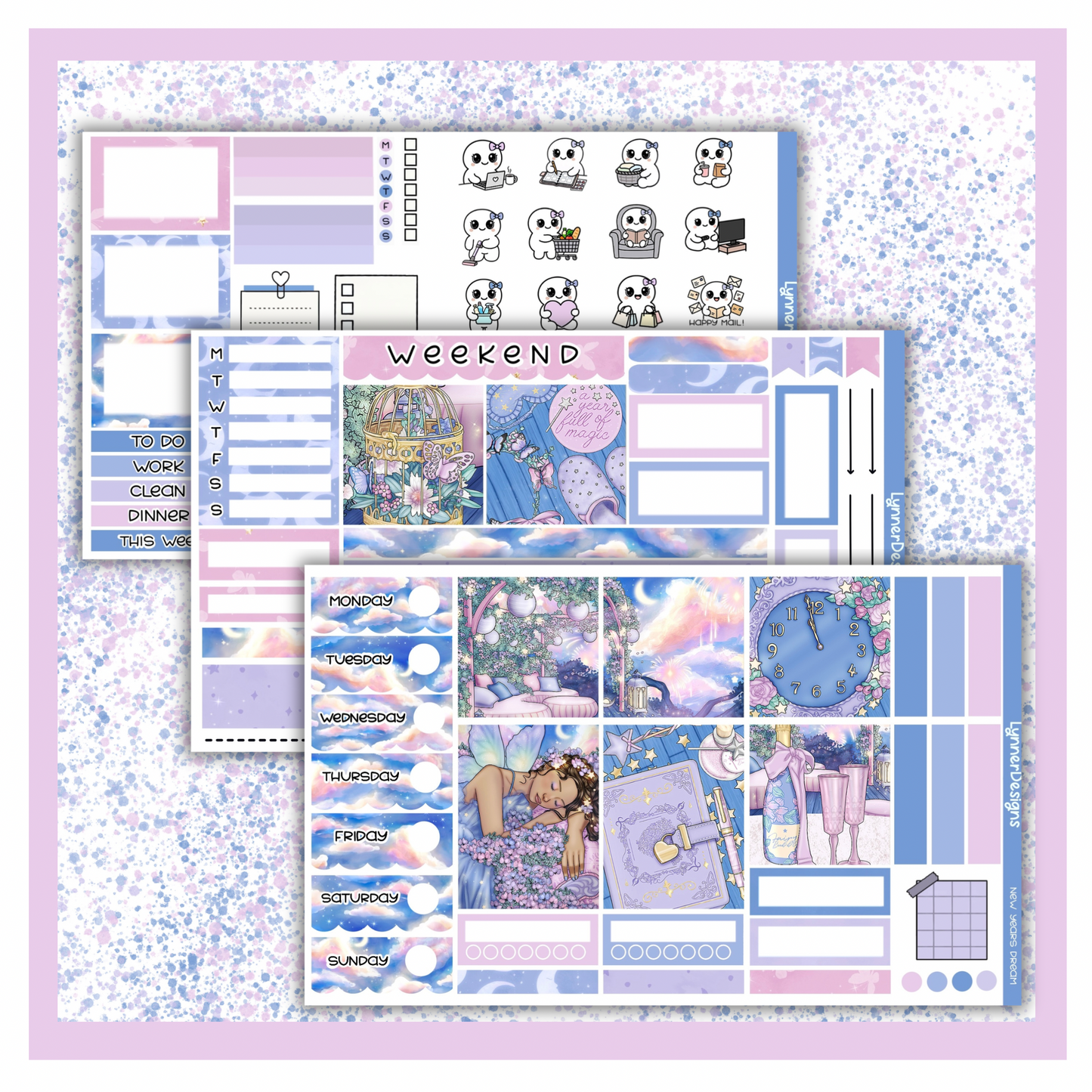 New Years Dream - Hobonichi Cousin Weekly Kit