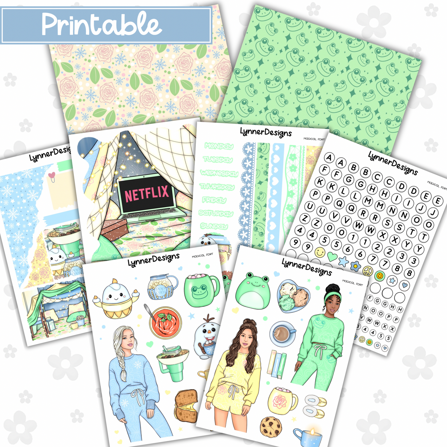 Printable - Magical Fort Journaling Kit