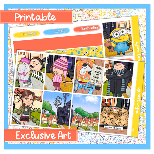 Printable - Gru Weekly Kit