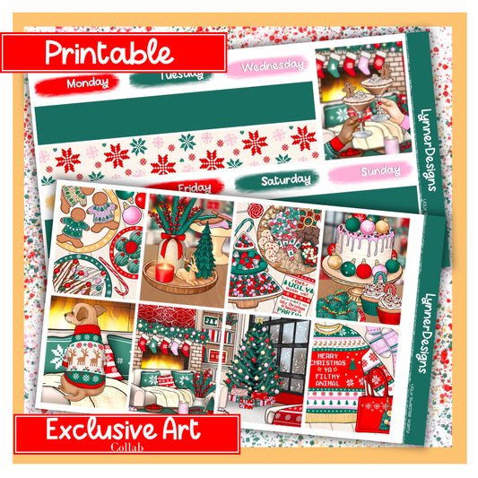 Printable - Ugly Sweater Party - Vertical Weekly Kit