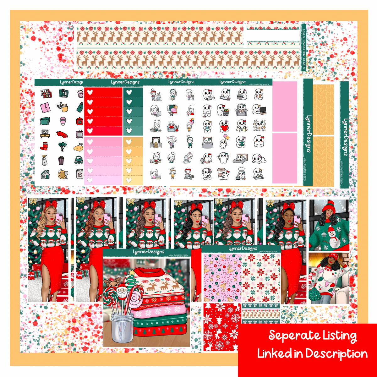 Ugly Sweater Party - Vertical Weekly Kit