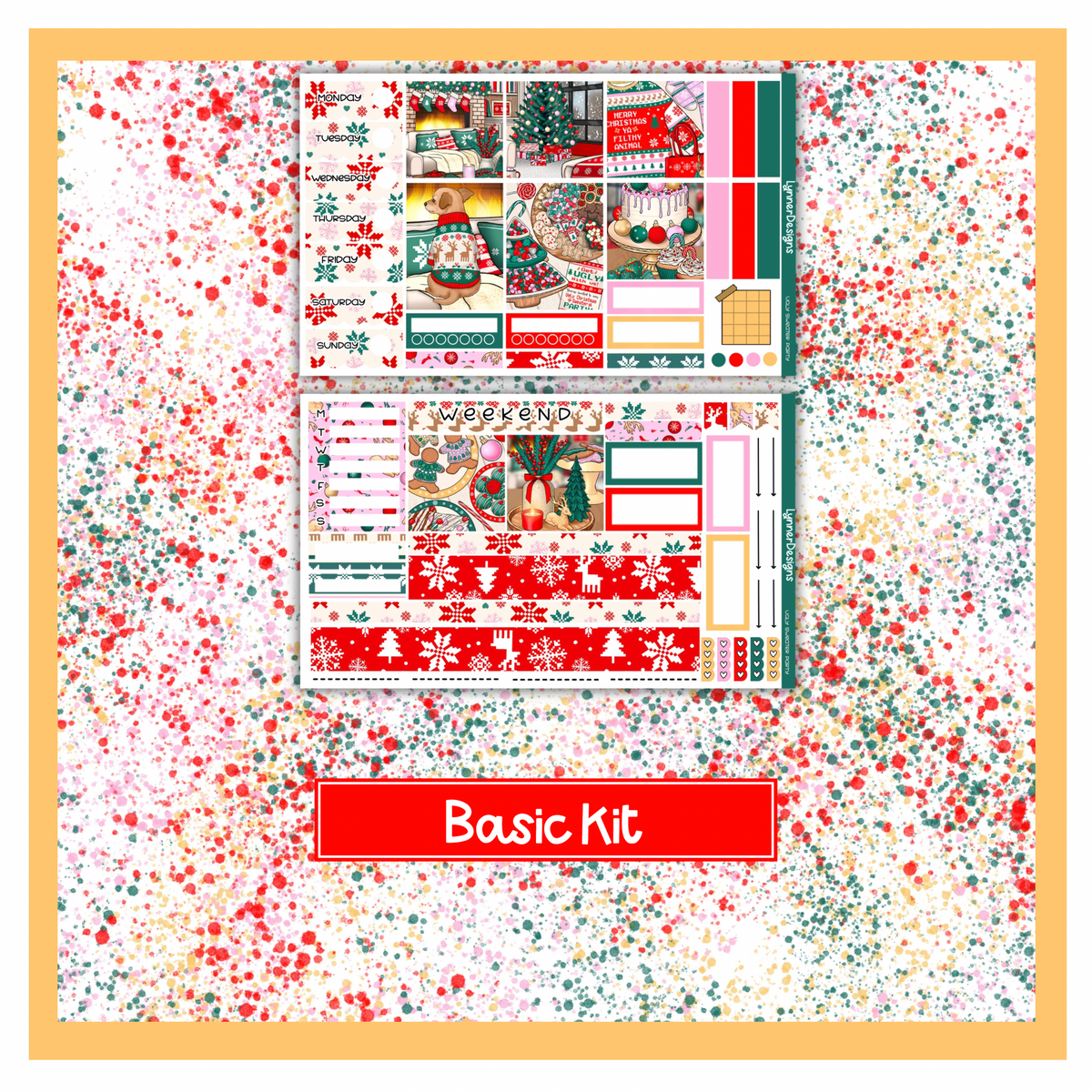 Ugly Sweater Party - Hobonichi Cousin Weekly Kit