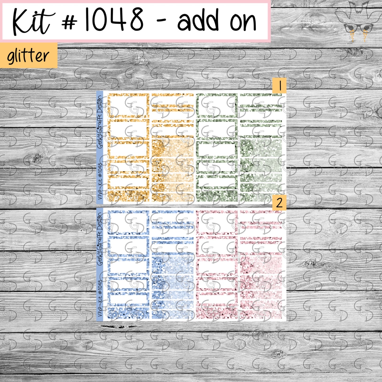 Geeky Giraffe Design kit 1048 - MUST buy printable from her shop first