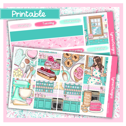 Printable - Baking Class - Vertical Weekly Kit