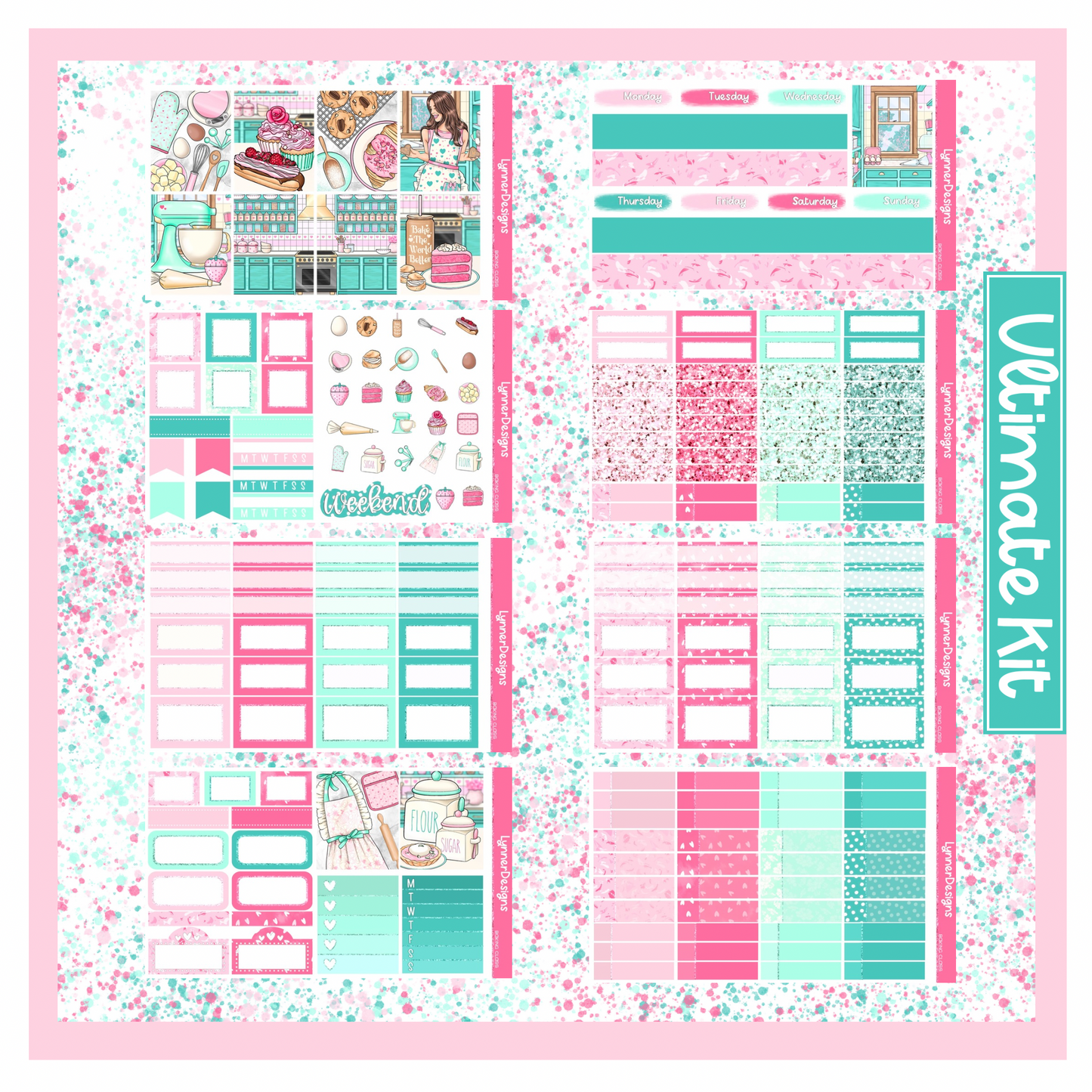 Printable - Baking Class - Vertical Weekly Kit