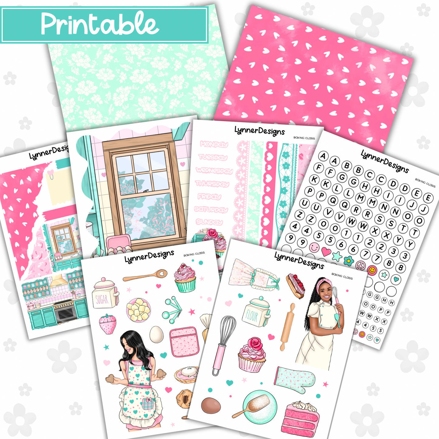 Printable - Baking Class Journaling Kit